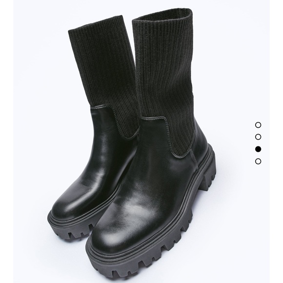 Zara sock style ankle boots - Picture 6 of 10